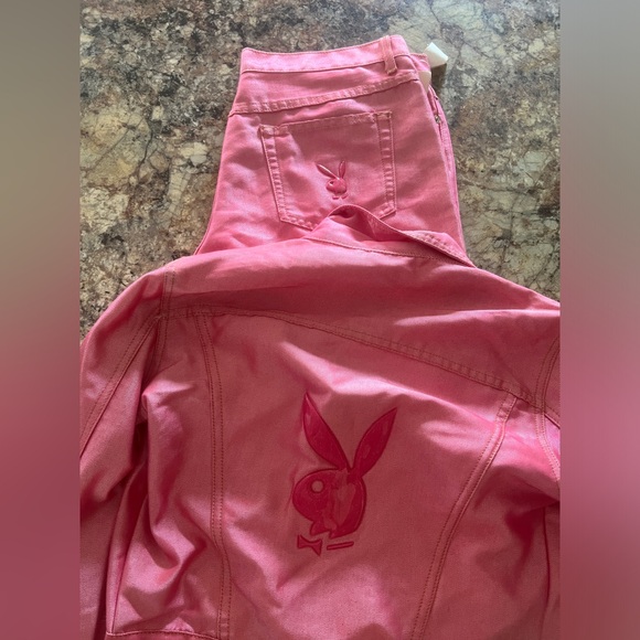 Pink vintage playboy jacket and pants - Picture 3 of 3